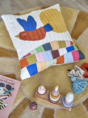 Bloomingville Colorine Kudde, Natur, Bomull L45xW45 cm