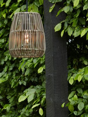 Saigon Taklampa Natur/Grå 18cm Grå Utomhus | PR Home