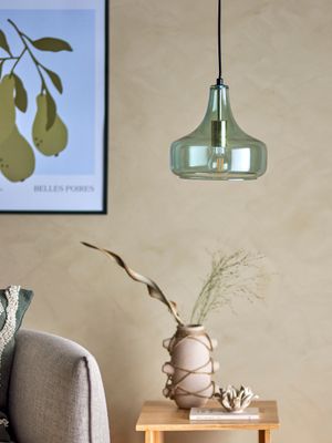 Taklampa Grön Glas Yuser | Bloomingville
