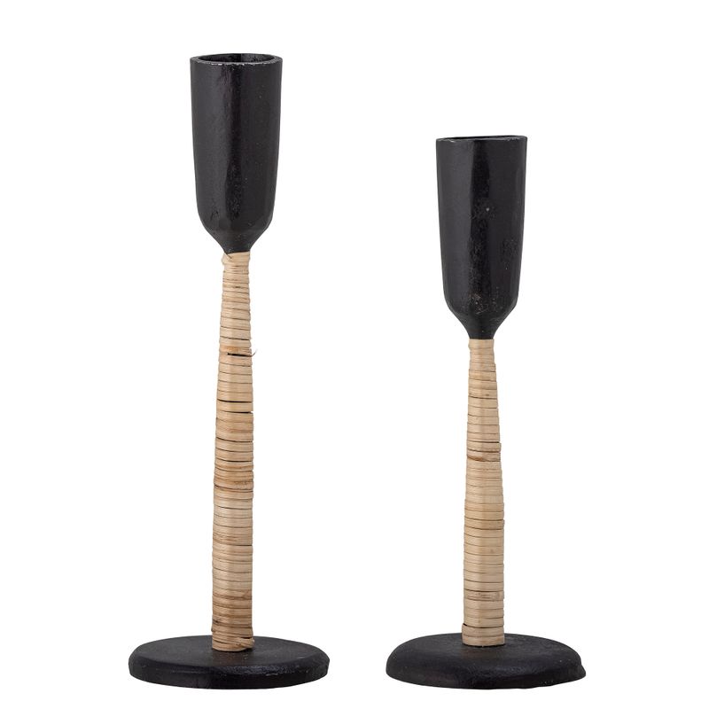 Ljusstake Svart Metall Kesha Set om 2 | Bloomingville