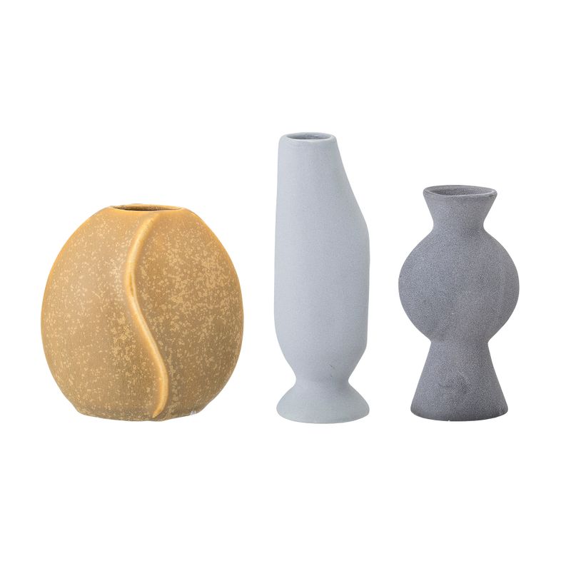 Vas Gul Stengods Miacecilia Set om 3 | Bloomingville