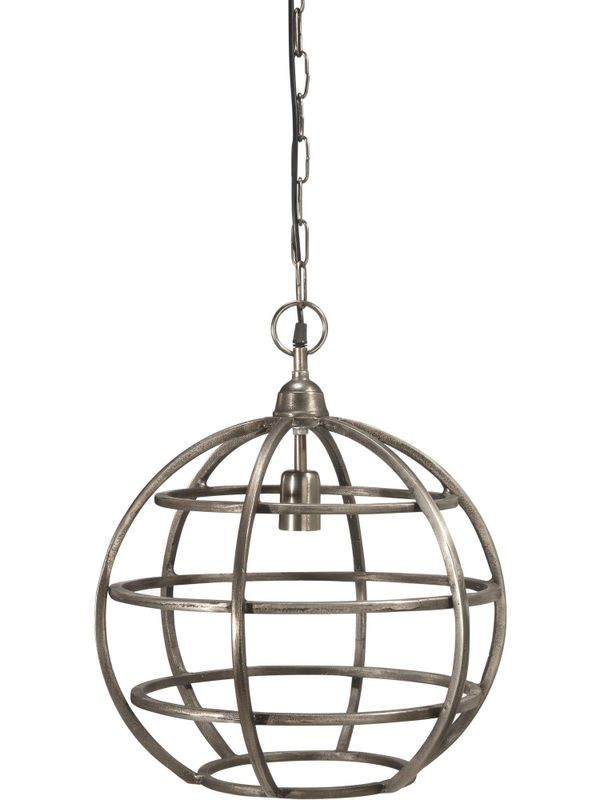 Bristol Taklampa Råsilver 41cm Rustik Silver | PR Home