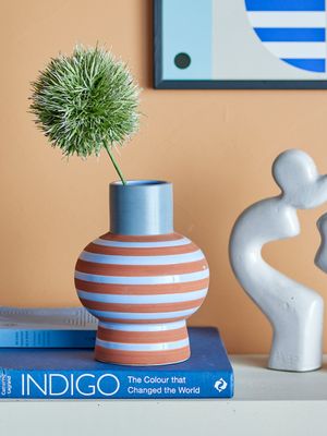Vas Blå Stengods Lindir | Bloomingville