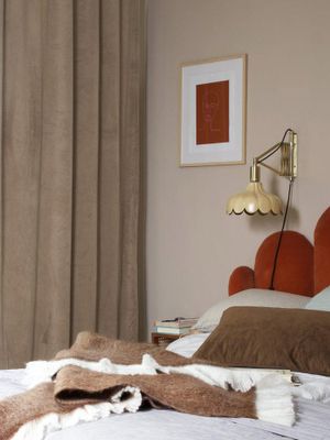 Svanefors Estelle Gardin 2-pack Nougat 135x280 cm