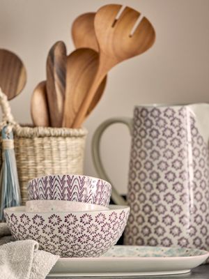 Skål Lila Stengods Maya 3-pack | Bloomingville