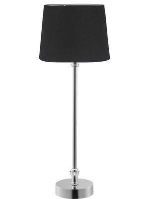 Liam Bordslampa med Svart Skärm 59cm Silver | PR Home