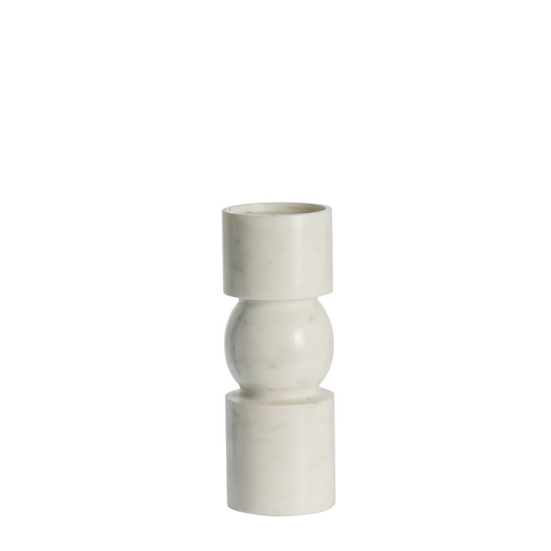 Ellia Ljusstake Vit Marmor H23 cm Lene Bjerre