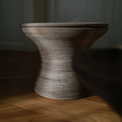 Bergs Potter Celeste RAW Kruka Med Fat Grå, H 28 cm