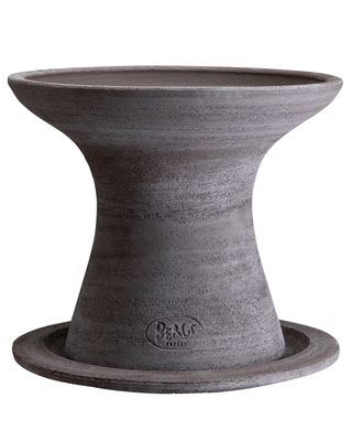 Bergs Potter Celeste RAW Kruka Med Fat Grå, H 23 cm