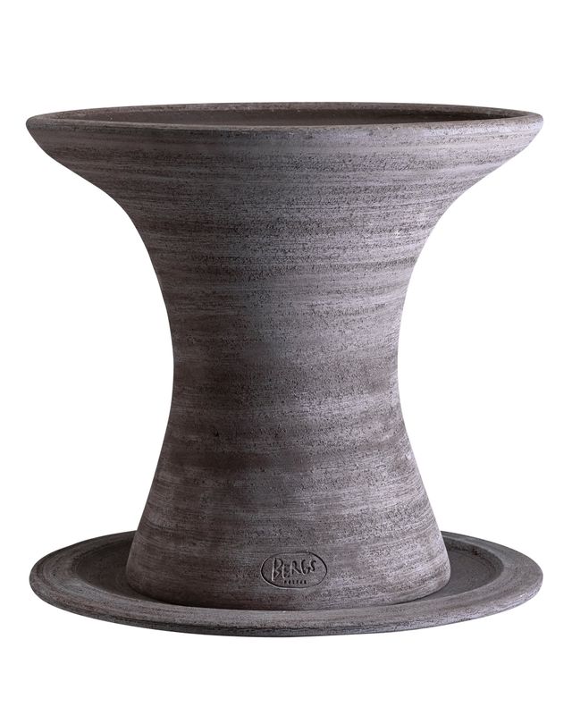 Bergs Potter Celeste RAW Kruka Med Fat Grå, H 34 cm