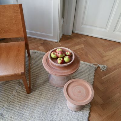 Bergs Potter Celeste RAW Kruka Med Fat Rosa, H 28 cm