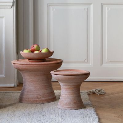 Bergs Potter Celeste RAW Kruka Med Fat Rosa, H 23 cm