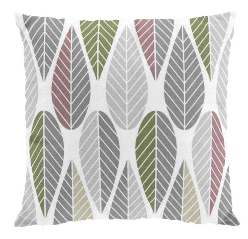 Blader rosa kuddfodral Arvidssons Textil