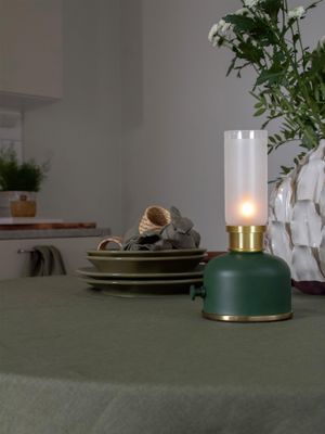 PR Home Frida Bordslampa Mörkgrön 11x22cm