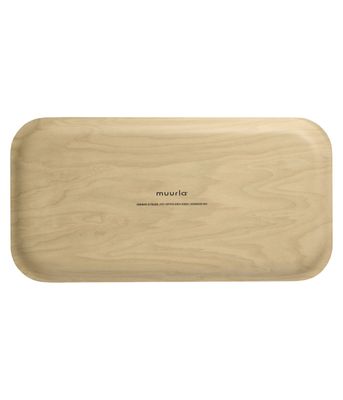 Muurla Checks & Stripes Bricka 43x22 cm, Brun