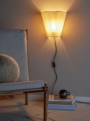 Vägglampa Vit Papper Janese | Bloomingville