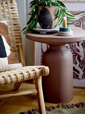 Sidobord Brun Aluminium Millan | Bloomingville