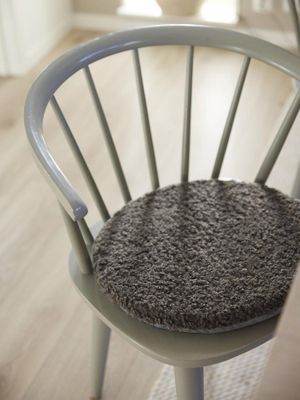 Svanefors Teddy Stolsdyna Mörkgrå Ø38 cm