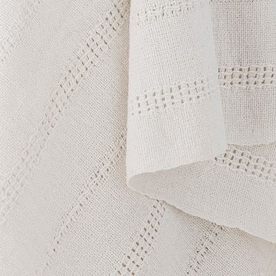 Filt Vit Bomull Niccoline | Bloomingville