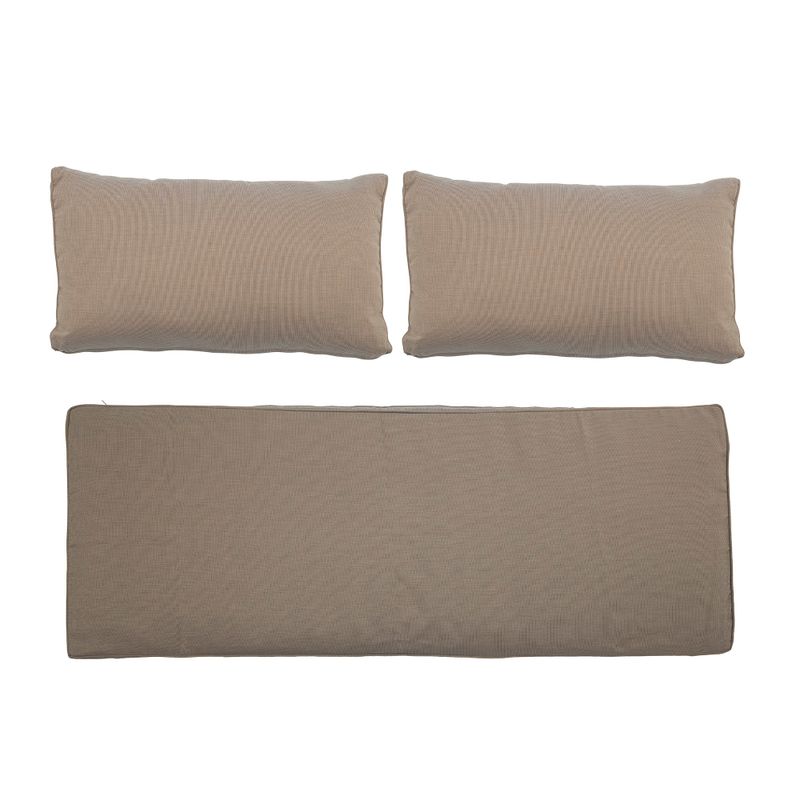 Kuddfodral Brun Polyester Mundo Set om 3 | Bloomingville