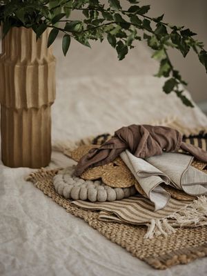 Sabina Servett Natur 45x45cm | Svanefors