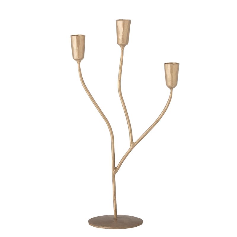 Ljusstake Guld Metall Lorine | Bloomingville