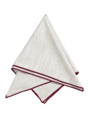 Svanefors Sabina Servett Vinröd 45x45 cm