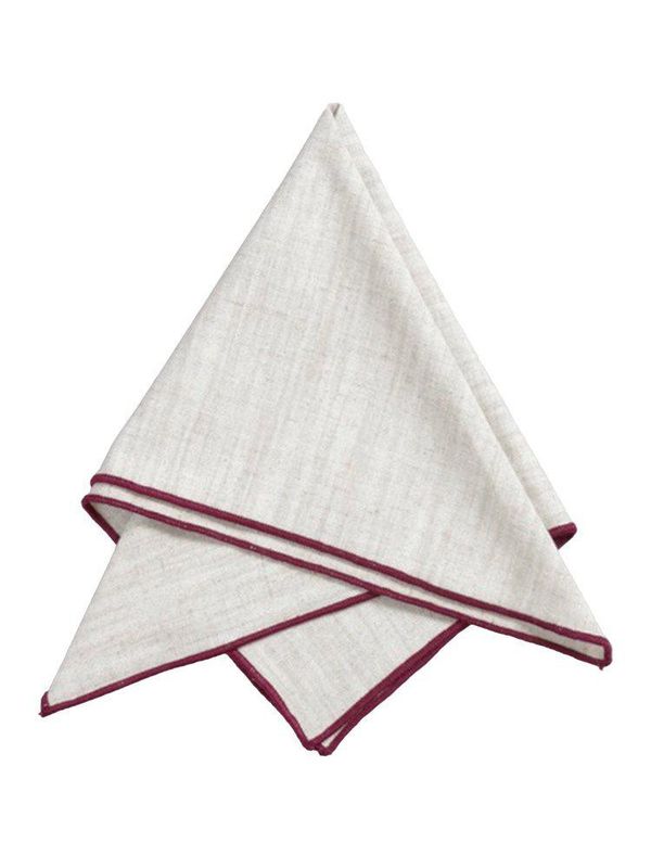 Svanefors Sabina Servett Vinröd 45x45 cm