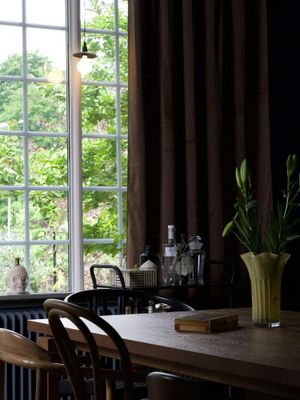 Svanefors Estelle Gardin 2-pack Mocca 135x280 cm