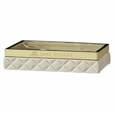 Lene Bjerre Portia Tvålfat 3 cm Kamel/Ljusguld