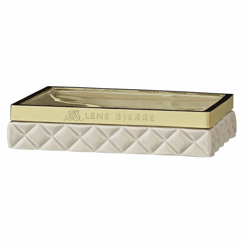 Lene Bjerre Portia Tvålfat 3 cm Kamel/Ljusguld