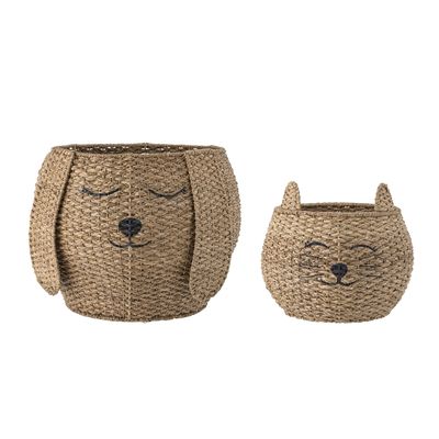 Milus Korg Natur Bankuan Ø33 cm Set om 2 Bloomingville Mini