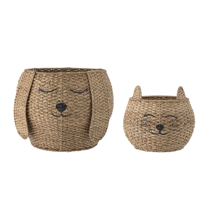 Milus Korg Natur Bankuan Ø33 cm Set om 2 Bloomingville Mini