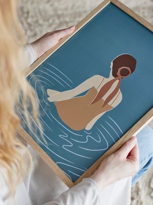 Illustration med ram Natur Ek Parma | Bloomingville