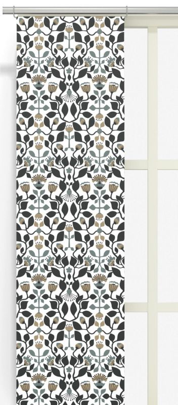 Blomstersnår turkos panellängd 2 pack Arvidssons Textil