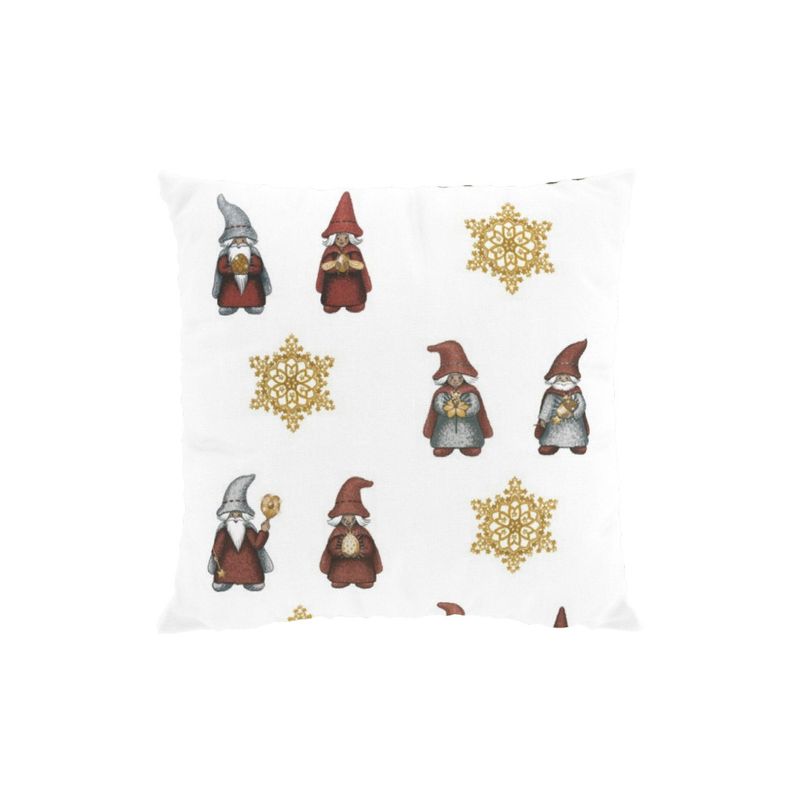 Tomtepar offwhite/röd kuddfodral Arvidssons Textil