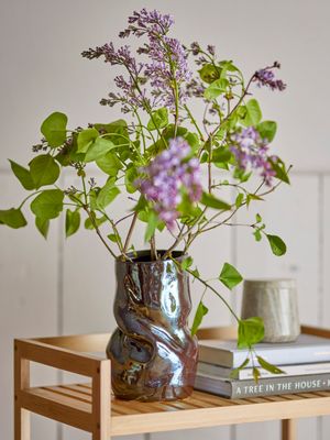 Vas Svart Stengods Apio | Bloomingville