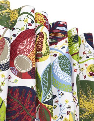 Svanefors A&E Gardin 2-pack Röd 145x250 cm