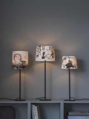 PR Home Base Lampfot Mattsvart 55cm