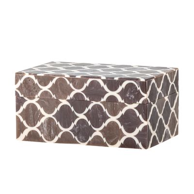 Låda med lock Brun Resin | Bloomingville Creative