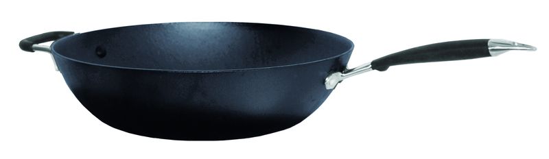Wokpanna Gjutjärn med Skaft Ø30 cm Ronneby Bruk
