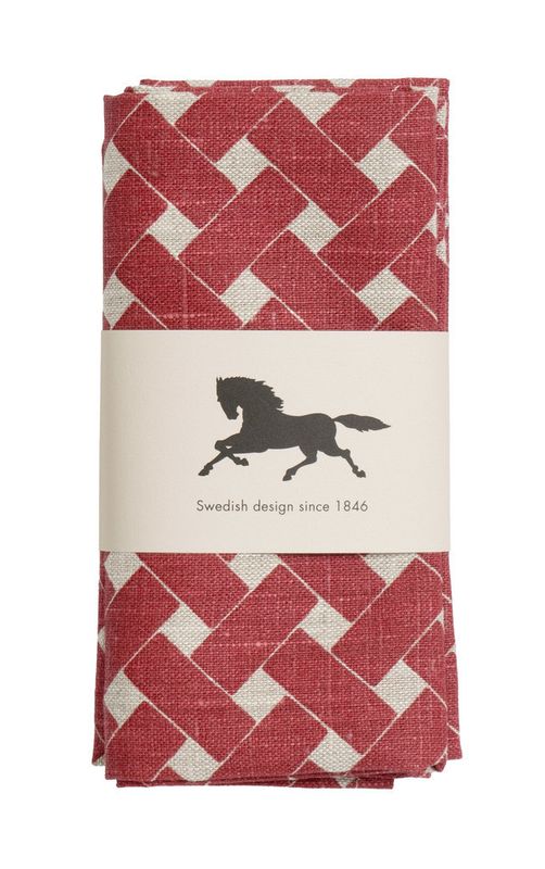 Korg, Servett, Röd, 45X45Cm (2- Pack)