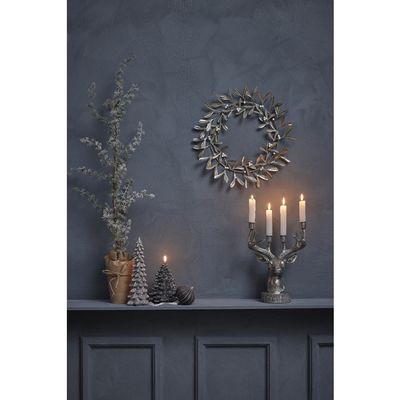 Lene Bjerre Serafina Deer Ljusstake H31 cm Antik Silver