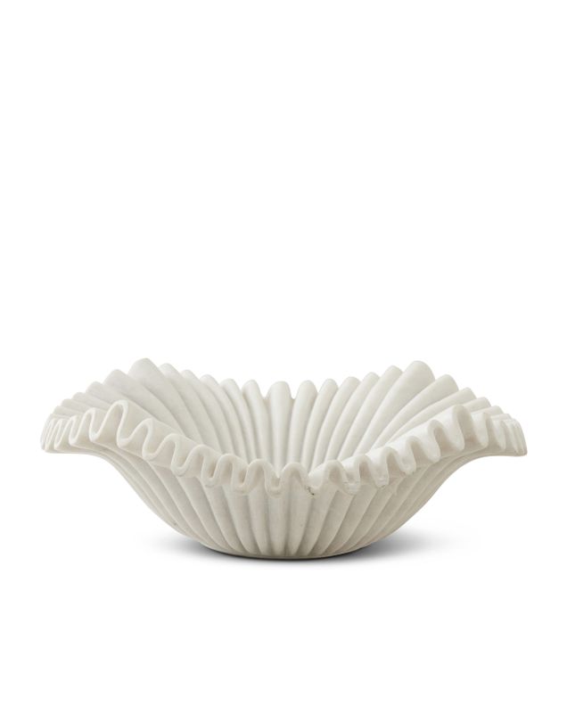 Jakobdahls Anemone Skål 50x50x17 cm Vit