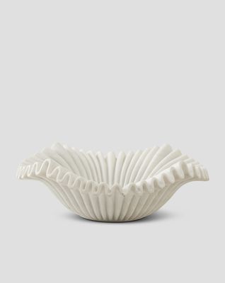 Jakobdahls Anemone Skål 50x50x17 cm Vit