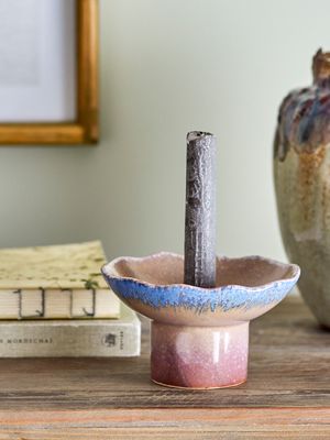 Ljusstake Blå Stengods | Bloomingville Creative