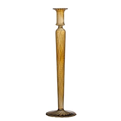 Ljusstake Brun Glas Dara | Bloomingville