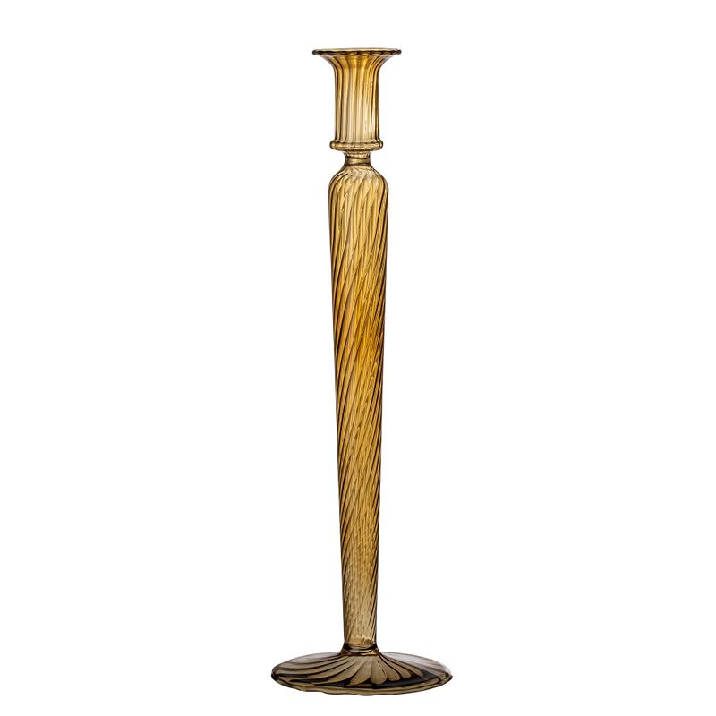 Ljusstake Brun Glas Dara | Bloomingville