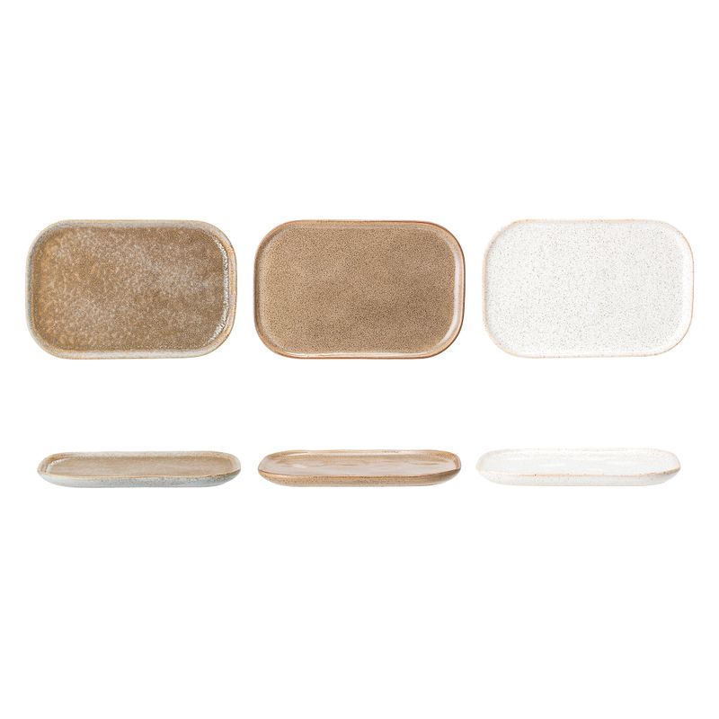 Tallrik Grå Stengods Addison 3-pack | Bloomingville