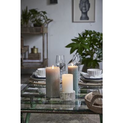 Lene Bjerre Eliana Ljusstake Linne Marmor H5 cm